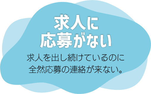 求人に応募がない